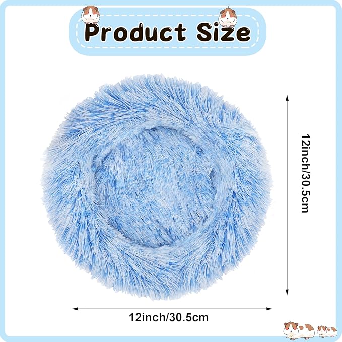 PETKNOWS 2 Pieces Guinea Pig Beds, Hamster Beds, Thickened and Warm Winter Guinea Pig Beds for Dwarf Rabbits