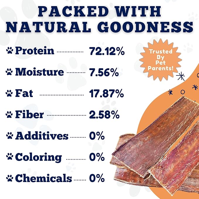 Amazing Dog Treats - Beef Esophagus Jerky for Dogs (5-6 Inch - 25 Pc/Pack) - Gullet Dog Chews