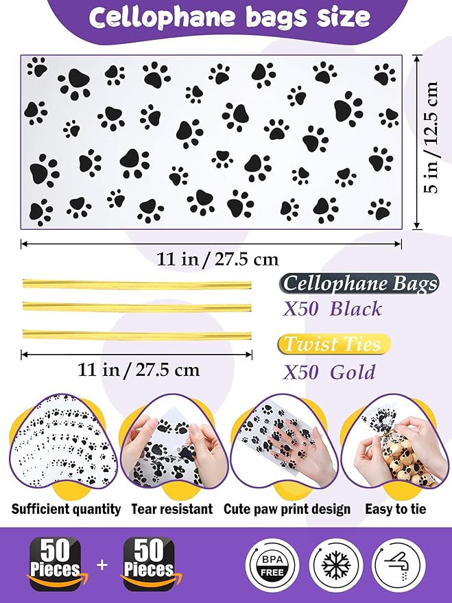 Homemade Dog Treat Molds Silicone,Cookie Cutters,Including 2 Silicone Mold,5+12 Cookie Cutters and, 4 Dog Treat Recipes Card, 50 Bags & 50 Gold Twist Tie