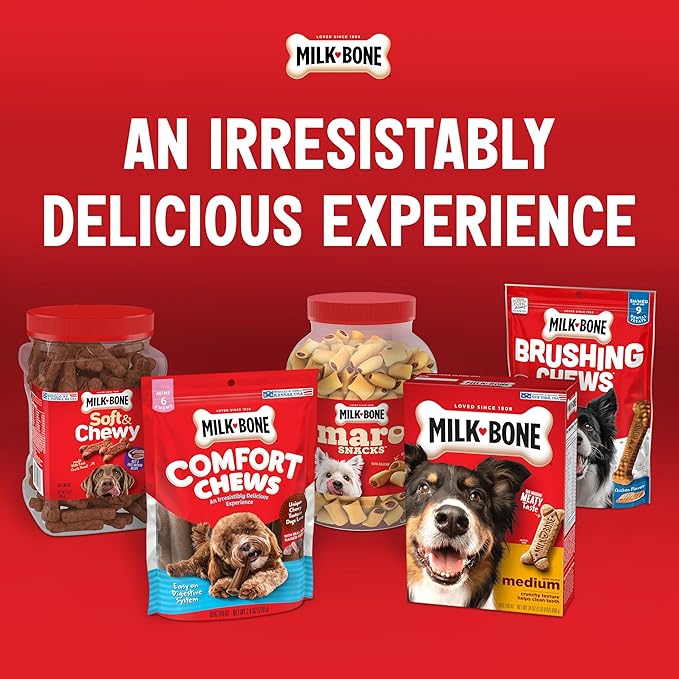 Milk-Bone Peanut Buttery Dipped Dog Biscuits with Jif Peanut Butter, 32 Oz. Bag