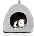 Guinea Pig Hideout - Guinea Pig Bed, Bunny Hideout, Rabbit Bed, Ideal Bed for Small Pets, Tent Shape, Grey