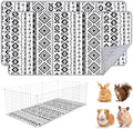 2 Pack Guinea Pig Bedding, Washable Guinea Pig Cage Liner Reusable Guinea Pigs Mat Waterproof Guinea Piggy Bedding for Cage, Super Absorbant Pee Pads for Small Animals Hamster Rabbit Squirrel