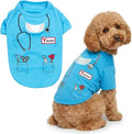 Parisian Pet Doctor Dog Costume - 100% Cotton Dog Clothes for Large Dogs - Lightweight Puppy Outfits - Funny French Bulldog Clothes - Sleeved Woof Shirt for Dogs - Stretchy and Stylish Pet Costume