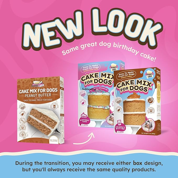 Puppy Cake Pumpkin Cake Mix and Frosting (Wheat-free) for Dogs-9 oz