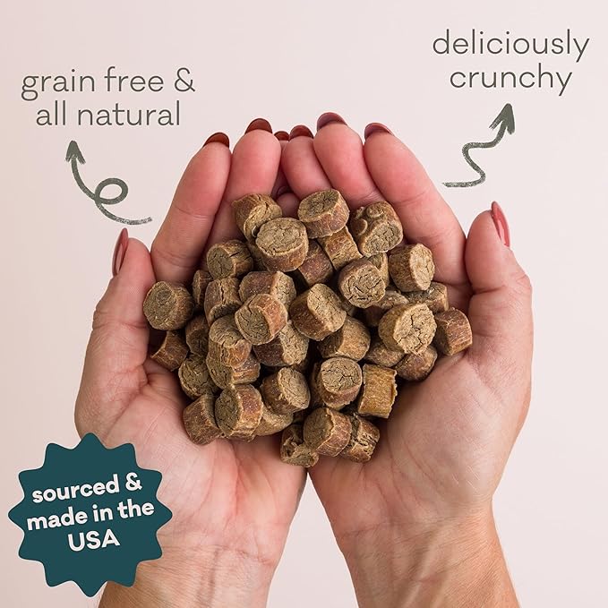 Polkadog Lucky Duck Crunchy Training Bits – All Natural, Grain Free Healthy Training Treats for Dogs. Handcrafted & Made in USA. Great for Dogs with Allergies or Sensitive Stomachs – 7oz
