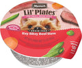 Merrick Lil’ Plates Grain-Free Wet Dog Food for Small Dogs Itsy Bitsy Beef Stew Recipe with Real Beef, 3.5 oz. Tub
