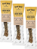 Vital Essentials Freeze-Dried Raw Duck Neck Dog Treat & Natural Chew, 3-Pack | Single Ingredient Dog Treat for Light Chewers | Made in USA