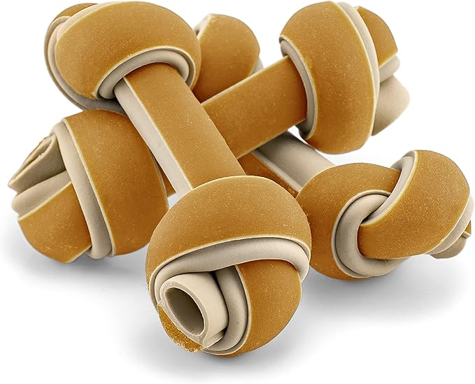 CHOMP 'EMS Chicken Hide Free Dog Chews - Rawhide Free Dog Treats - No Hide Alternative Chew Treat for All Life Stages, Bone, 3.5", 6 Count