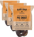 Vital Essentials Freeze-Dried Raw Pig Snout Dog Treat & Long-Lasting Natural Chew, 3-Pack | Single Ingredient Dog Treat for Aggressive Chewers | Made in USA