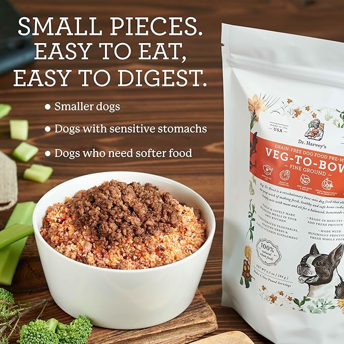 Dr. Harvey's Veg-To-Bowl Fine Ground Dehydrated Vegetable Pre-Mix for Dogs, 7-Pound Bag