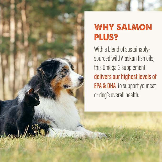 Grizzly Salmon Oil Cat Food Supplement Omega 3 Fatty Acids, 4 oz