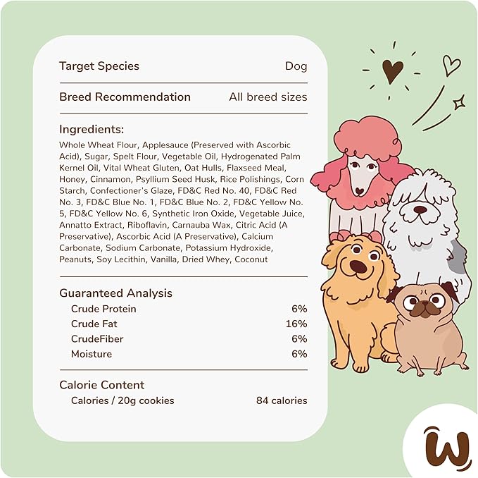 Wufers Pawliday Gourmet Spinkled Small Bones Cookie Dog Treats - Christmas Holiday Dog Snacks - All Natural with Human Grade Ingredients (Sprinkled Small Bones)