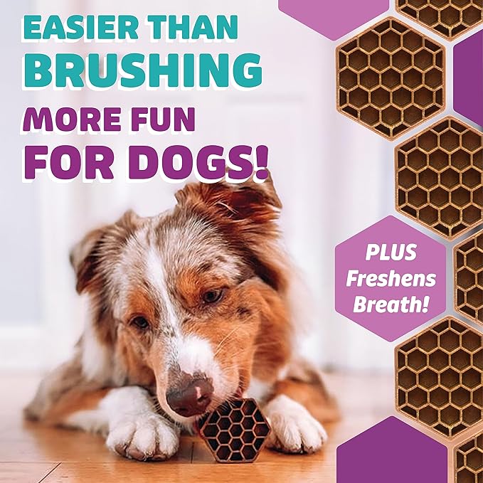 Yummy Combs Dog Dental Treats – Vet VOHC Approved – Delicious Chicken Protein – Removes Tartar with Cleaning Comb Shape – Dental Dog Treats for Large Dogs (24oz, 18 Count)