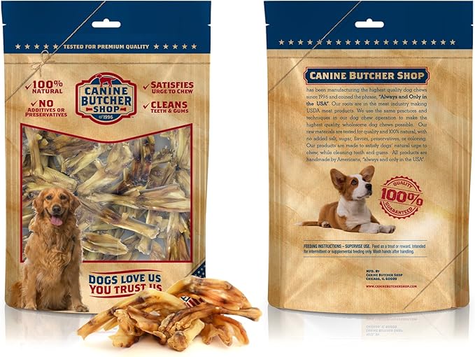Duck Feet for Dogs (Pack of 30), Raised & Made in USA Dehydrated Duck Feet, All-Natural Dog Chews, Treats, Snacks