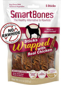 SmartBones Sticks Wrapped with Real Chicken, Steak and Quinoa Rawhide-Free Chews for Dogs, 5 Chews Per Pack, 4.4 Ounces