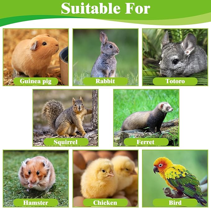 kathson 12 PCS Large Grass Mat for Rabbit, Natural Bunny Woven Hay Mat Straw Small Animal Bedding Nest for Guinea Pigs Hamster Chinchillas Puppy Biddy Sleeping Chewing Scratching