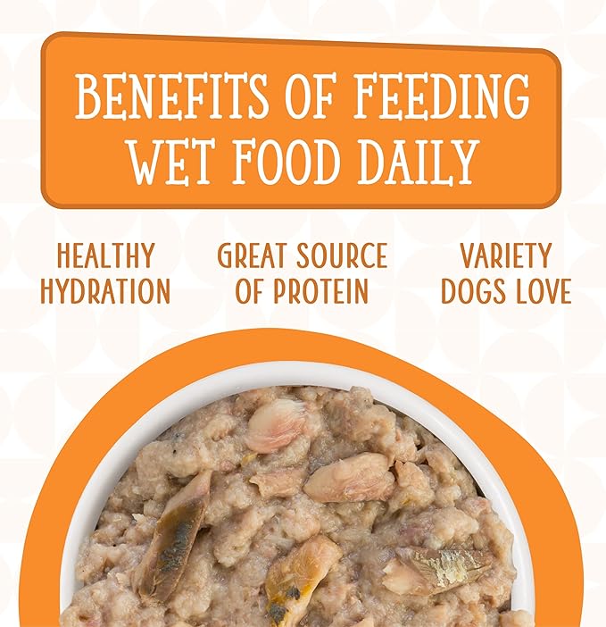 Weruva Dogs in The Kitchen, Goldie Lox with Chicken & Wild-Caught Salmon Au Jus Dog Food, 10oz Can (Pack of 12)