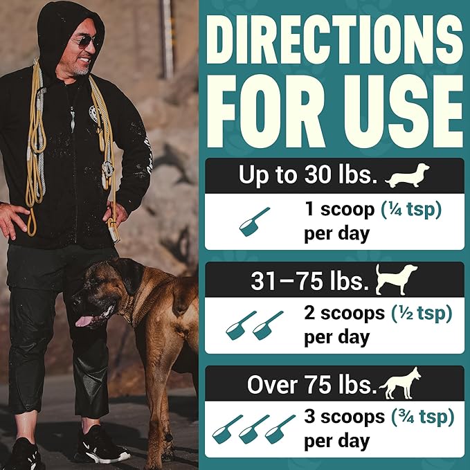 Better Dog Supplements Forever Active by Cesar Millan – Natural Dog Hip & Joint Care for Mobility, Flexibility & Comfort – Herbal Blend Dog Joint Supplement Powder – 4oz (60-Day Supply)