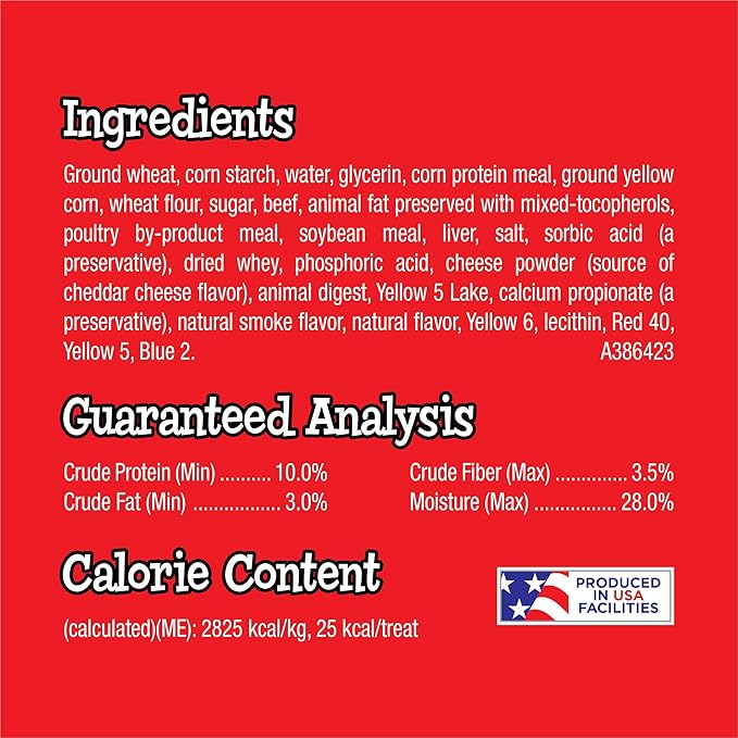 Purina Twistables Beef and Cheese Flavor Treats for Dogs - (Pack of 4) 26 oz. Pouches