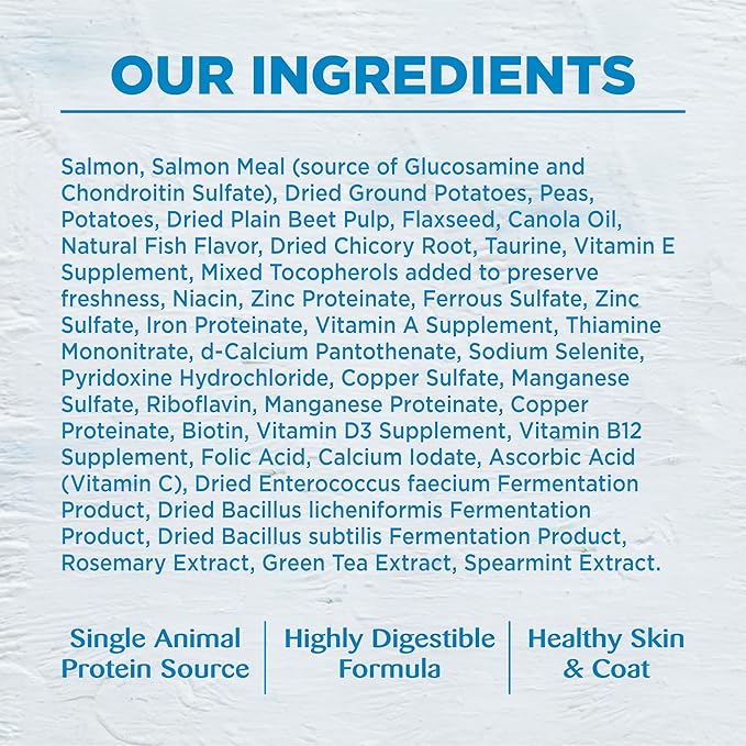 Wellness Simple Limited Ingredient Dry Dog Food for Sensitive Stomachs, Supports Skin & Coat, Grain Free, Natural, Healthy Weight Salmon & Peas Recipe, (24-Pound Bag)