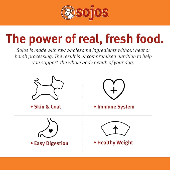 SOJOS Complete Beef Recipe Dehydrated Dog Food, 1.75 lb, Yellow