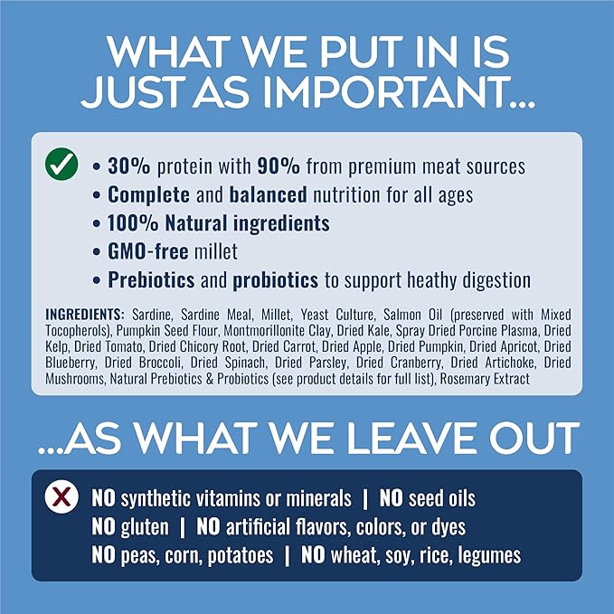 NATURE'S LOGIC Pure Naturals™ 100% Natural Sardine Recipe Synthetic-Free Dry Dog Food, 24 lbs
