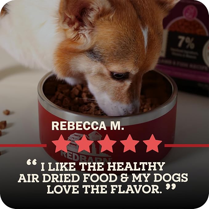 Redbarn Powerfood Air Dried Dog Food - 95% Beef & Beef Organs - High Protein Grain-Free Non-GMO Premium Dry Full Feed or Topper Made in USA with Omega 3 Salmon Oil Flaxseed - 2.5 Ounce