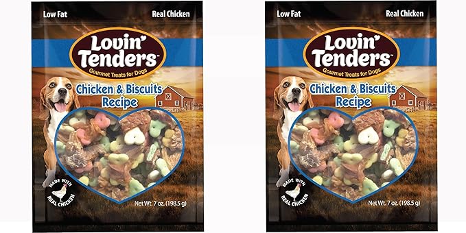 Lovin Tenders Chicken & Biscuits Recipe Dog Treats (2 Pack - 7 oz per Pack)