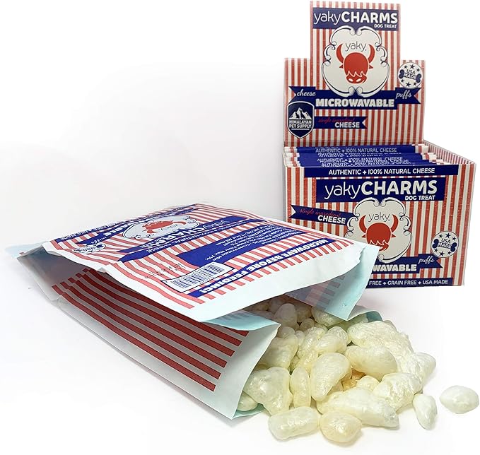 12-Pack Himalayan Yaky Charms Dog Treat Dog Popcorn Made in USA