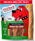 Clifford The Big Red Dog Soft Training Treats for Puppies and Dogs – Healthy, High Protein, Grain Free, Soft Puppy Treats for Small Dogs and Large – Real Crunchy Beef Sticks – 6ct