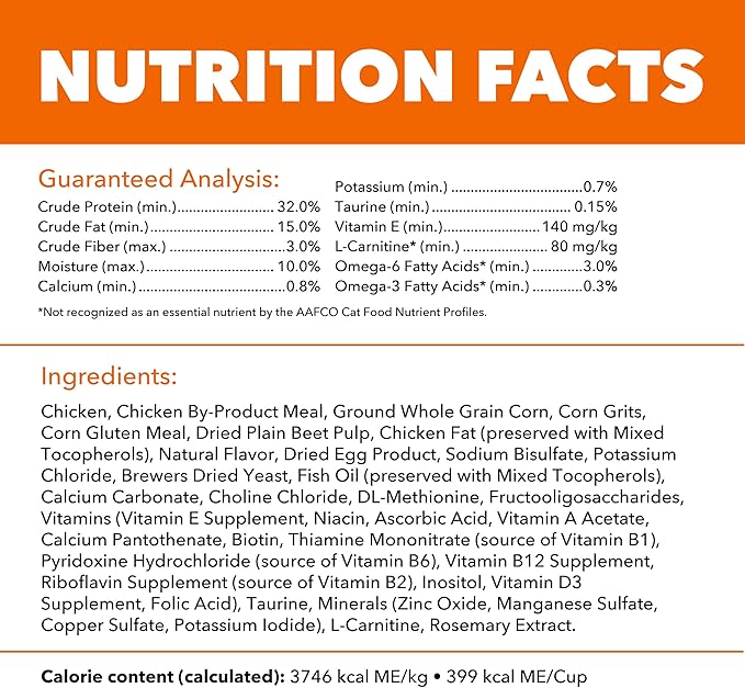 IAMS Proactive Health Dry Cat Food, Healthy Cat Food Dry Recipe for Adults, with Chicken 22 lb. Bag