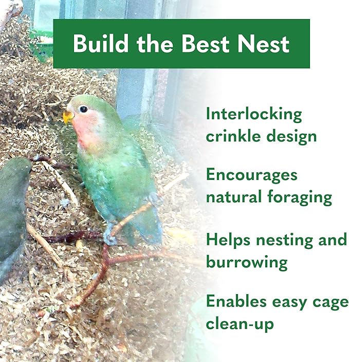 ECO BEDDING 99% Dust-Free Paper Bedding for Small Pets and Birds, Eco Natural, 1.5 lb - Safe, Clean, Ideal Nesting & Burrowing Material for Comfort