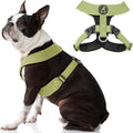 Gooby Comfort X Harness Dual Snap - Green, Medium - No Pull Small Dog Harness with Rotational Buckles and Patented Choke-Free X Frame - Dog Harness for Medium Dogs No Pull and Small Dogs