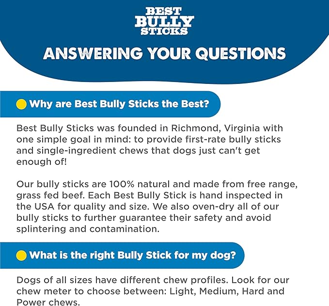 Best Bully Sticks 4-5 Inch Braided Bully Sticks - 1 lb (Pack of 1) - Natural, Easily Digestible, Limited Ingredient, Healthy Dog Treats, Free-Range Grass-Fed