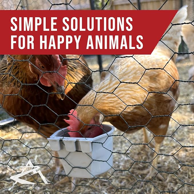 The ROP Shop 100-Pack - 8oz Gray Cage Cup for Feed & Water for Poultry Ducks, Birds, Hamsters