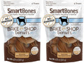 SmartBones Bake Shop Donuts with Peanut Butter, Treat Your Dog to Rawhide-Free Chews, 4 Count (Pack of 2)