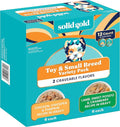 Solid Gold Wet Dog Food for Small Dogs - Grain Free Small Dog Food Wet Recipe w/Chicken, Lamb & Superfoods for Gut Health & Immune Support - for Puppies, Adult & Senior Breeds - 12ct Variety Pack