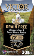 VICTOR Super Premium Dog Food – Grain Free Chicken Meal & Sweet Potato – 33% Protein, 16% Fat – Dry Dog Food for Dogs of All Life Stages – High Protein Kibble for All Normally Active Dogs, 30 lb