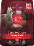 Purina One True Instinct Dry Dog Food, Muscle & Joint Support, Grain-Free Real Beef - 12.5 lb Bag