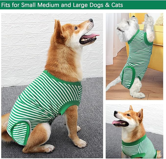 Dog Recovery Suit, After Surgery Wear for Pets Male Female, Professional Dog Onesie for Surgery for Abdominal Wounds Recovery Shirt, Substitute E-Collar & Cone Large