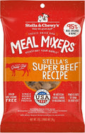 Stella & Chewy's Freeze-Dried Raw Beef Meal Mixers- Dog Food Topper and Mixer - Made with 95% Grass-Fed Beef, Organs & Bone - Perfect for Picky Eaters - Grain-Free - 1 oz (Pack of 6)
