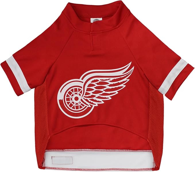 Pets First NHL Dog Jersey - Detroit Red Wings XX-Large. A Premium Big Jersey for Dogs & Cats