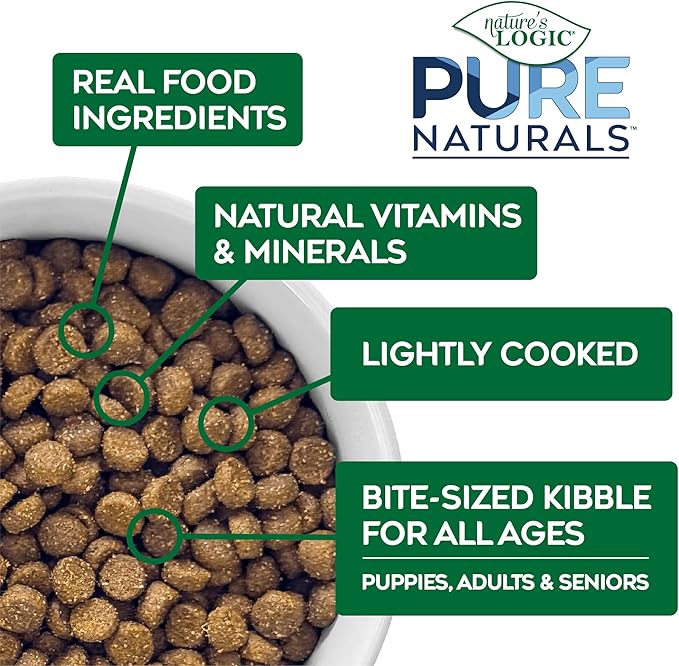 NATURE'S LOGIC Pure Naturals™ 100% Natural Sardine Recipe Synthetic-Free Dry Dog Food, 24 lbs