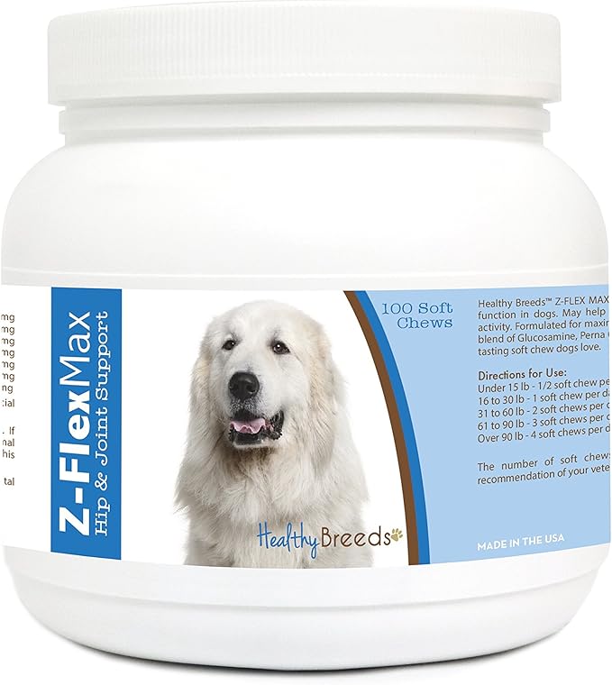 Healthy Breeds Great Pyrenees Z-Flex Max Hip & Joint Soft Chews 100 Count