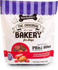Three Dog Bakery Soft Baked PB&J Bites, Peanut Butter & Strawberry Flavor, Premium Treats for Dogs, 24 Ounce Box,114008