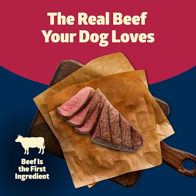 Blue Buffalo Freedom Grain-Free Dry Dog Food, Complete & Balanced Nutrition for Adult Dogs, Made in the USA with Natural Ingredients, Beef & Potatoes, 4-lb Bag