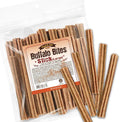 Gootoe Buffalo Dog Treats, Natural Low-Fat Chews for Training & Rewards, Limited Ingredient, Puppy Treats for Medium Dogs, Resealable Bag, Buffalo Bites Stick (Large), 8 oz