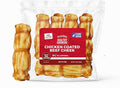 Chicken Coated Beef Cheek Rolls for Dogs - Medium - 5 Pack