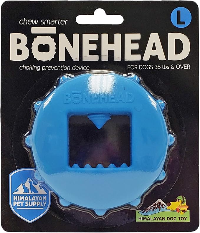 Himalayan Dog Chew Bonehead Large Dog Chew Holder, Secures Chews for Dogs, Chew Smarter and Longer, Stimulate Your Dog, Holds Yak Chews with Screw-in Fastener, 1 Dog Toy