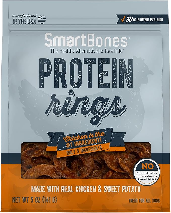 SmartBones Protein Rings with Real Chicken and Sweet Potato, 5 OZ